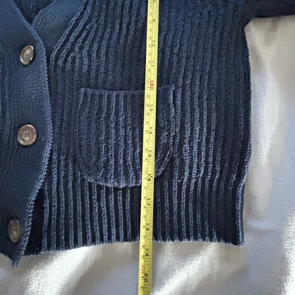 J Crew Cropped patch-pocket beach cardigan sweater - Picture 8 of 12